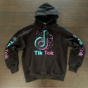TikTok Black Streetwear Hoodie